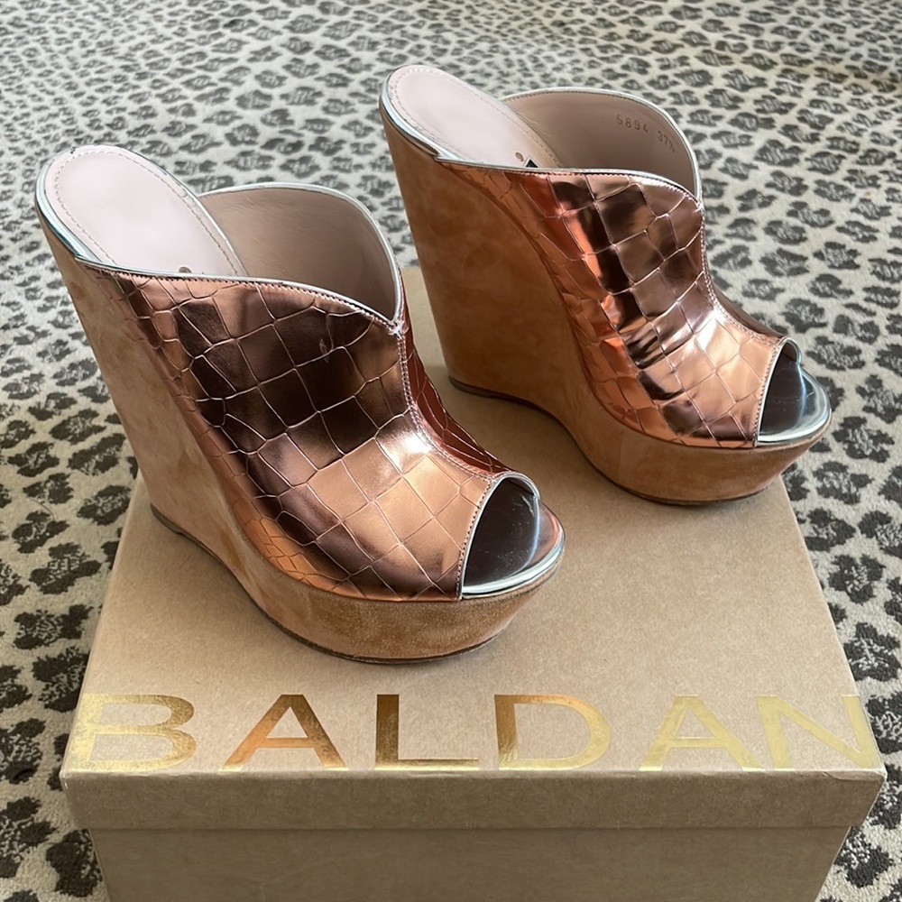Baldan Peep toe Wedges 37.5